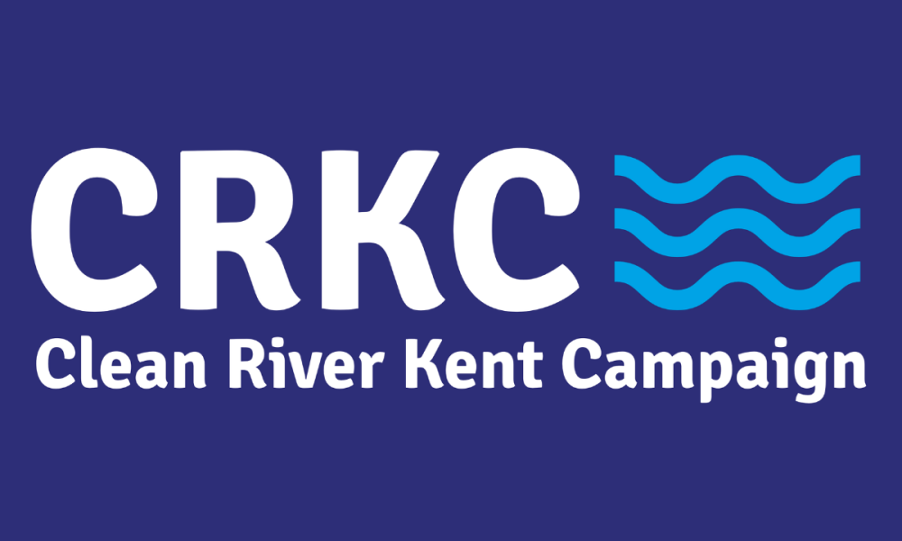 The Clean River Kent Campaign logo on a dark blue background.